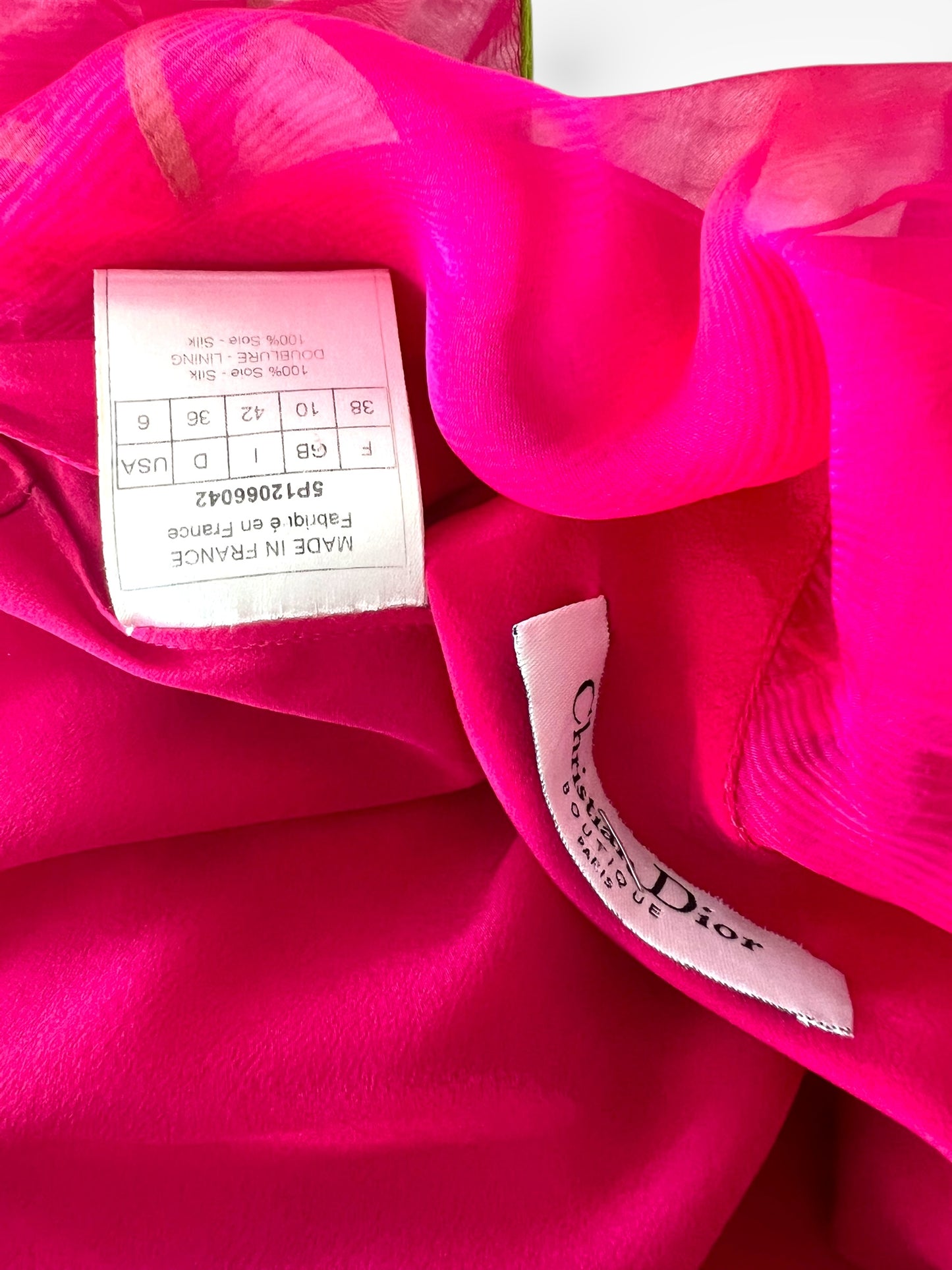 Christian Dior by John Galliano Silk Asymmetric Dress, 2005