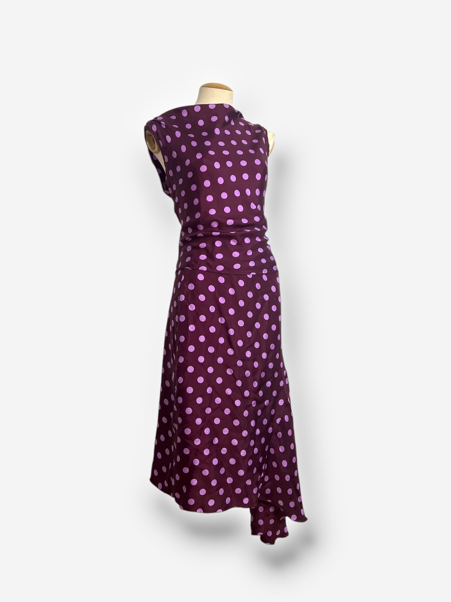 Joseph, 2000s polka dot silk ensemble