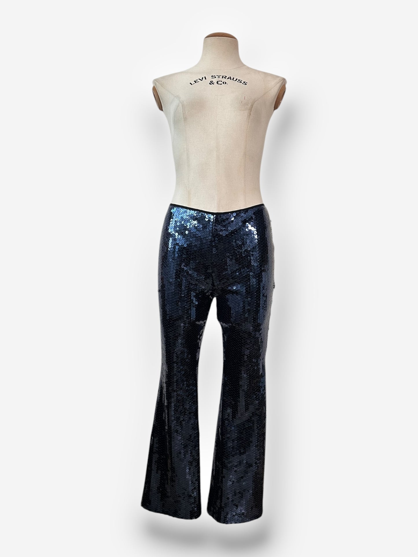 Dolce & Gabbana c1999 sequin pants (dark blue)