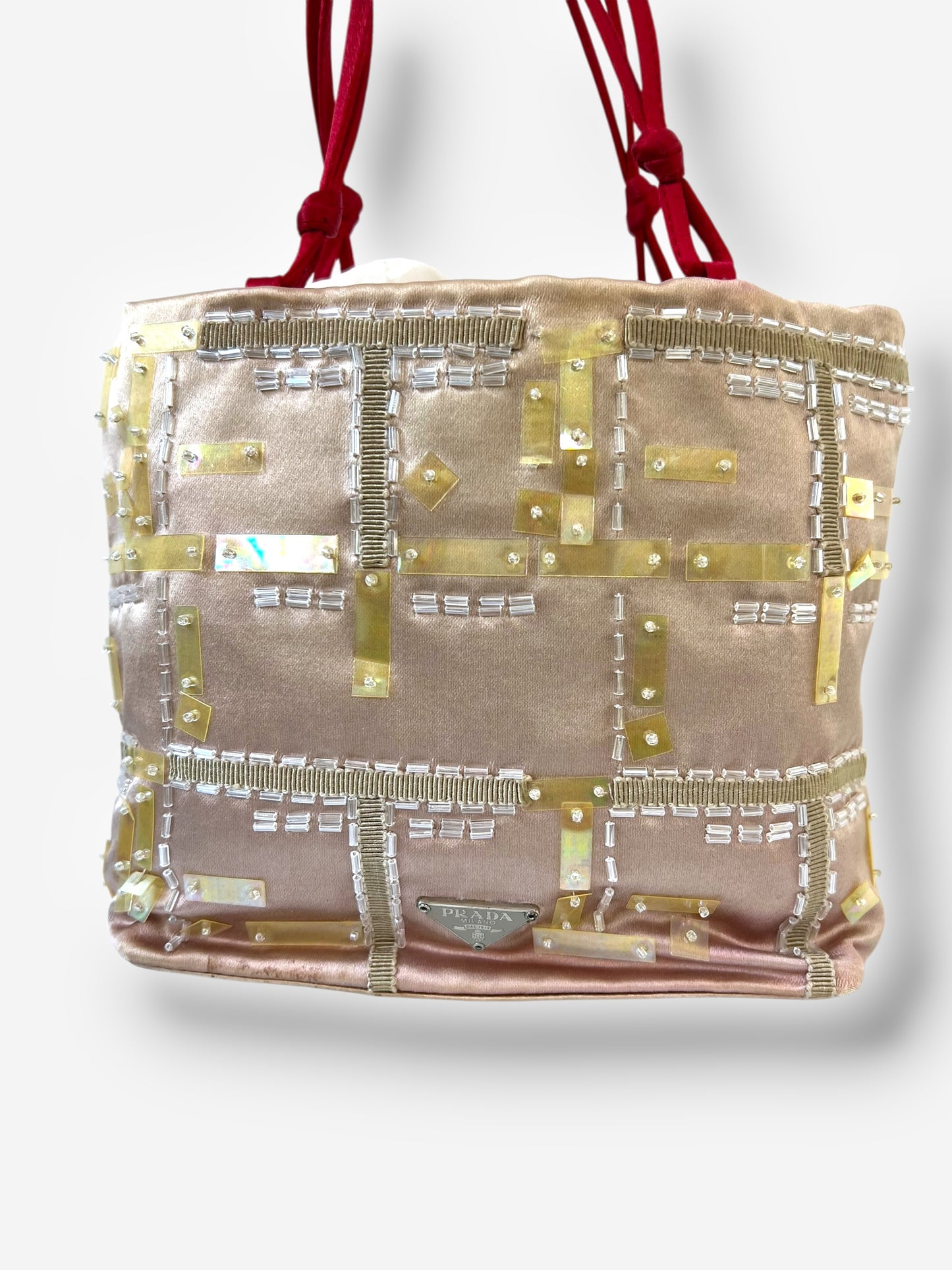 Prada Vintage Beaded Mini Top Handle Bag