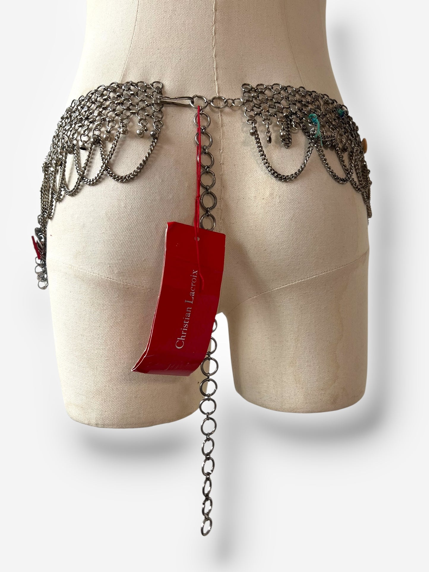 Christian Lacroix Vintage Punk/Trash Polka Jewel Belt, 2000s