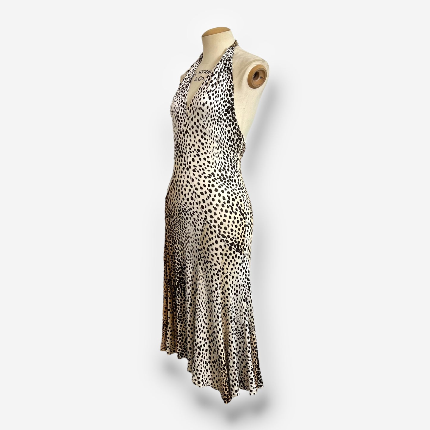 Roberto Cavalli Halter Neck Leopard Print Dress, 2007