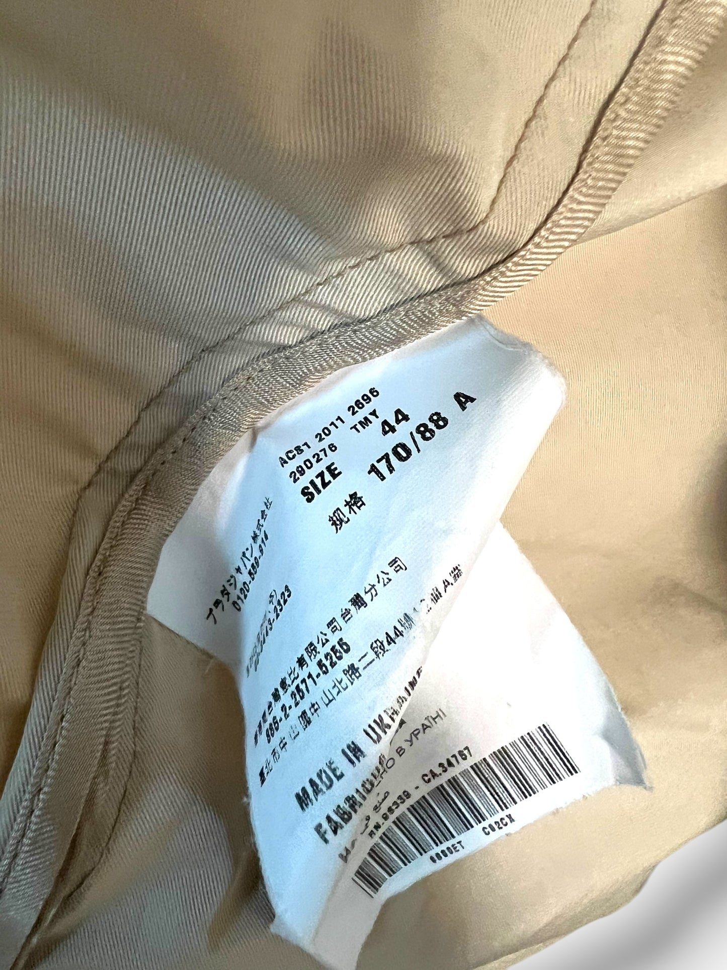 Prada Sport Pleated Trench Coat – 2011 Collection