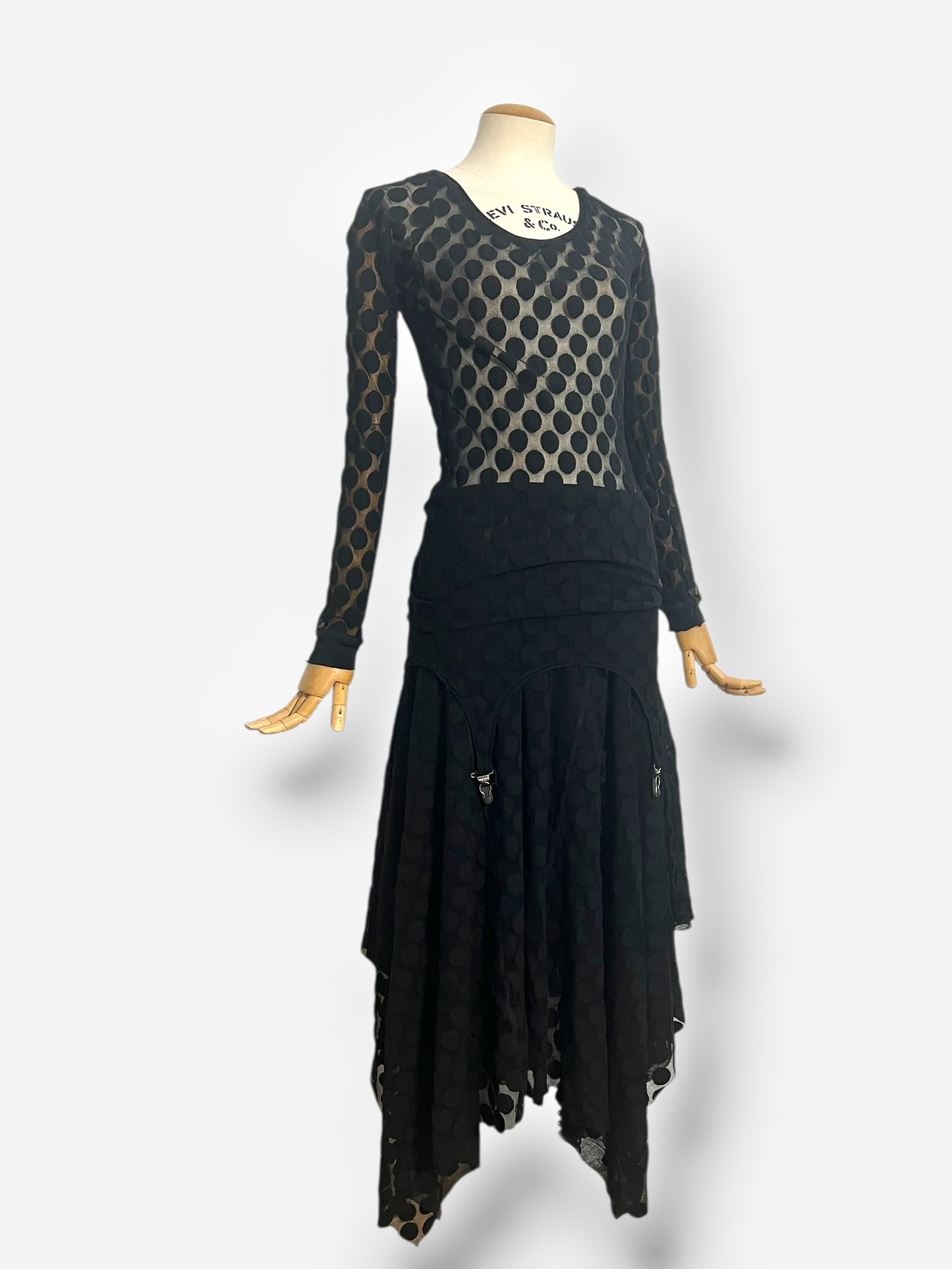 Jean Paul Gaultier, Fall/Winter 2003 Dotted Mesh Two-Piece Set