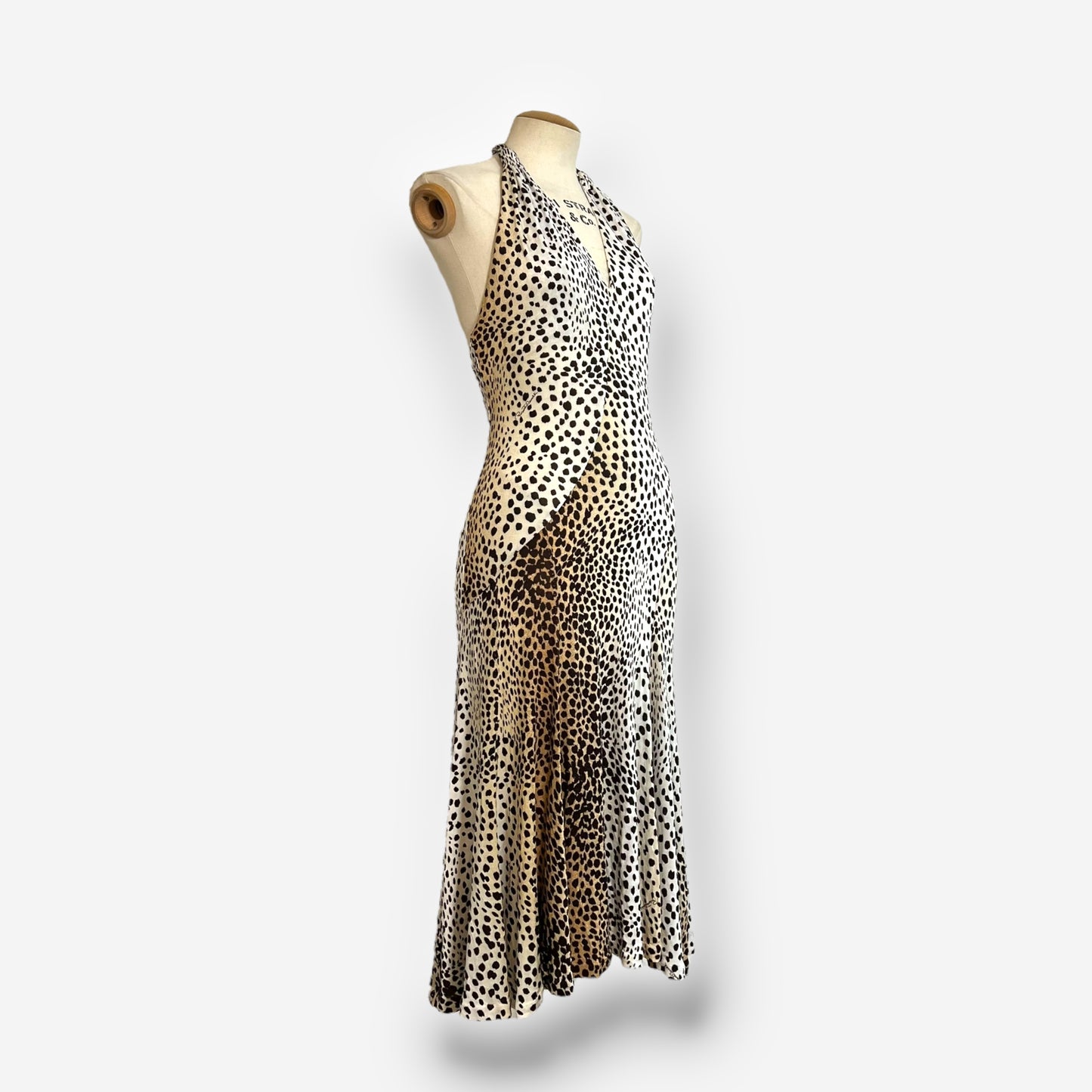 Roberto Cavalli Halter Neck Leopard Print Dress, 2007