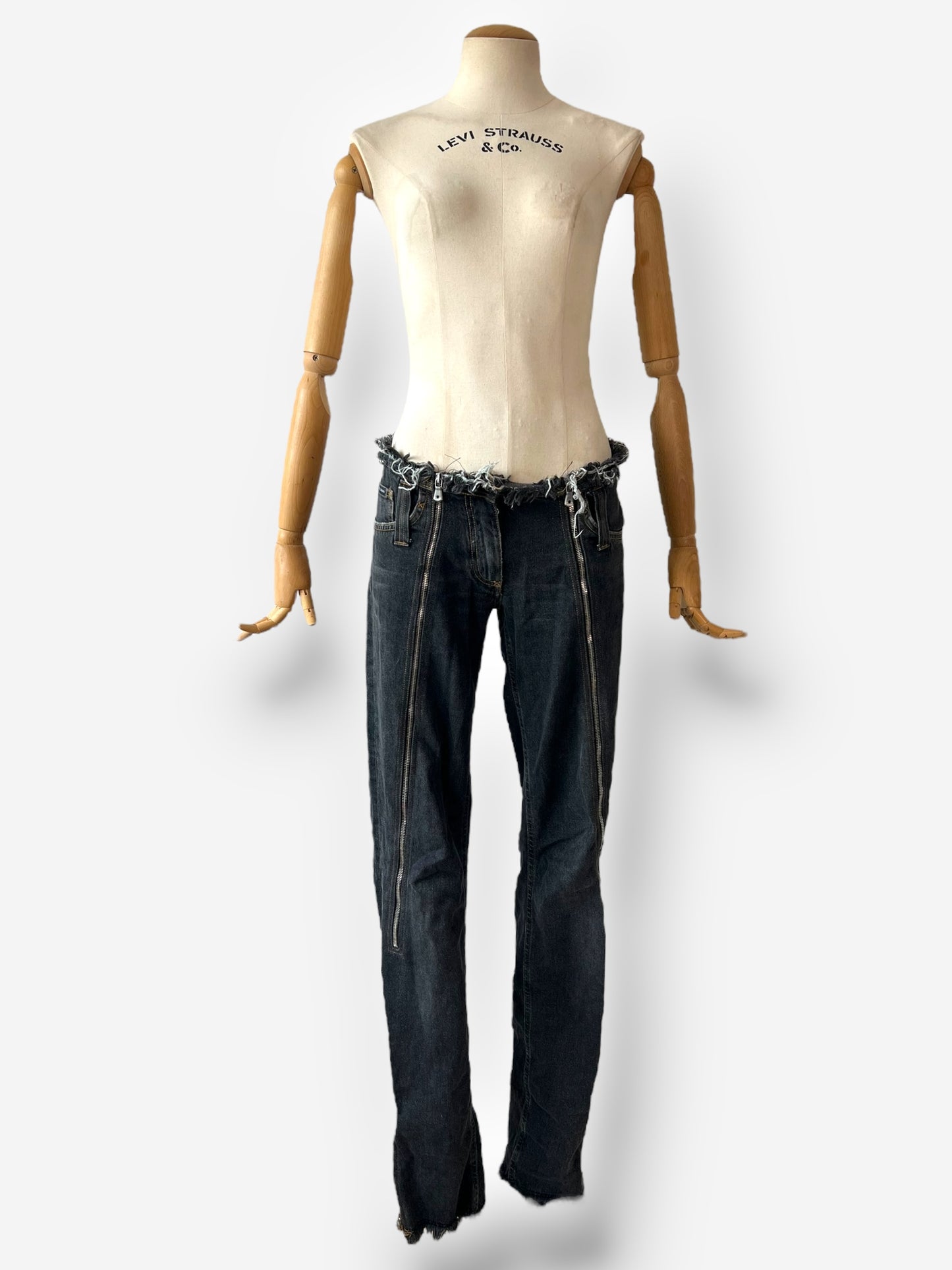 Dolce & Gabbana Spring/Summer 2003 Denim Zip-Up Pants