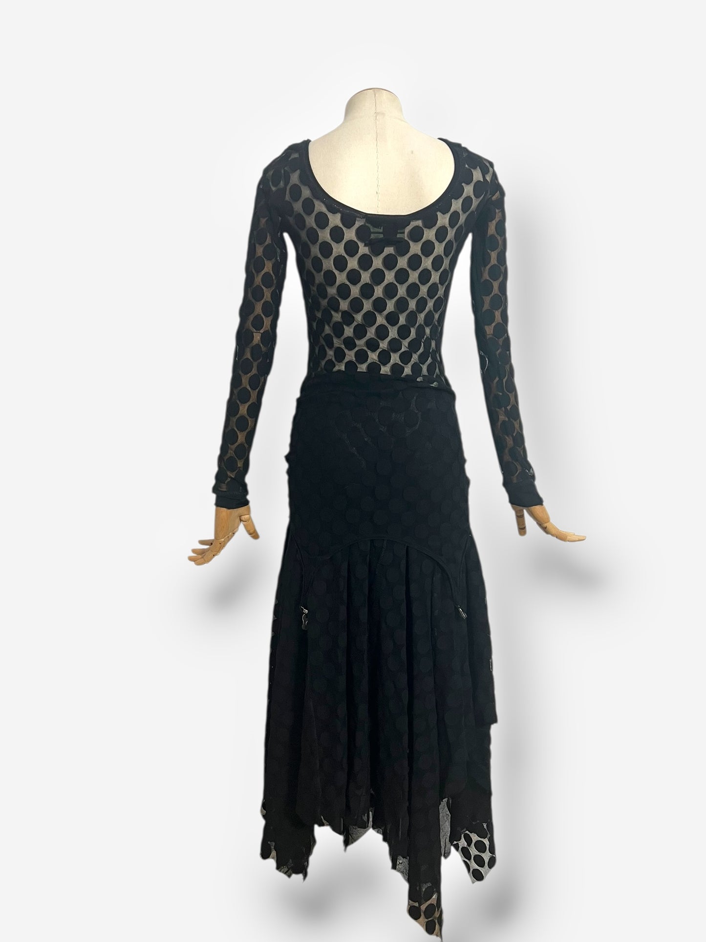Jean Paul Gaultier, Fall/Winter 2003 Dotted Mesh Two-Piece Set