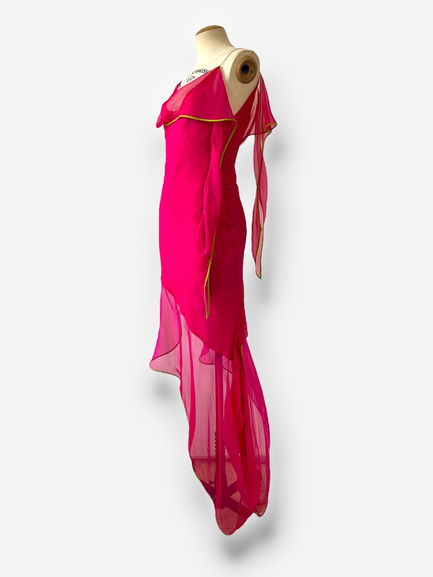 Christian Dior by John Galliano Silk Asymmetric Dress, 2005