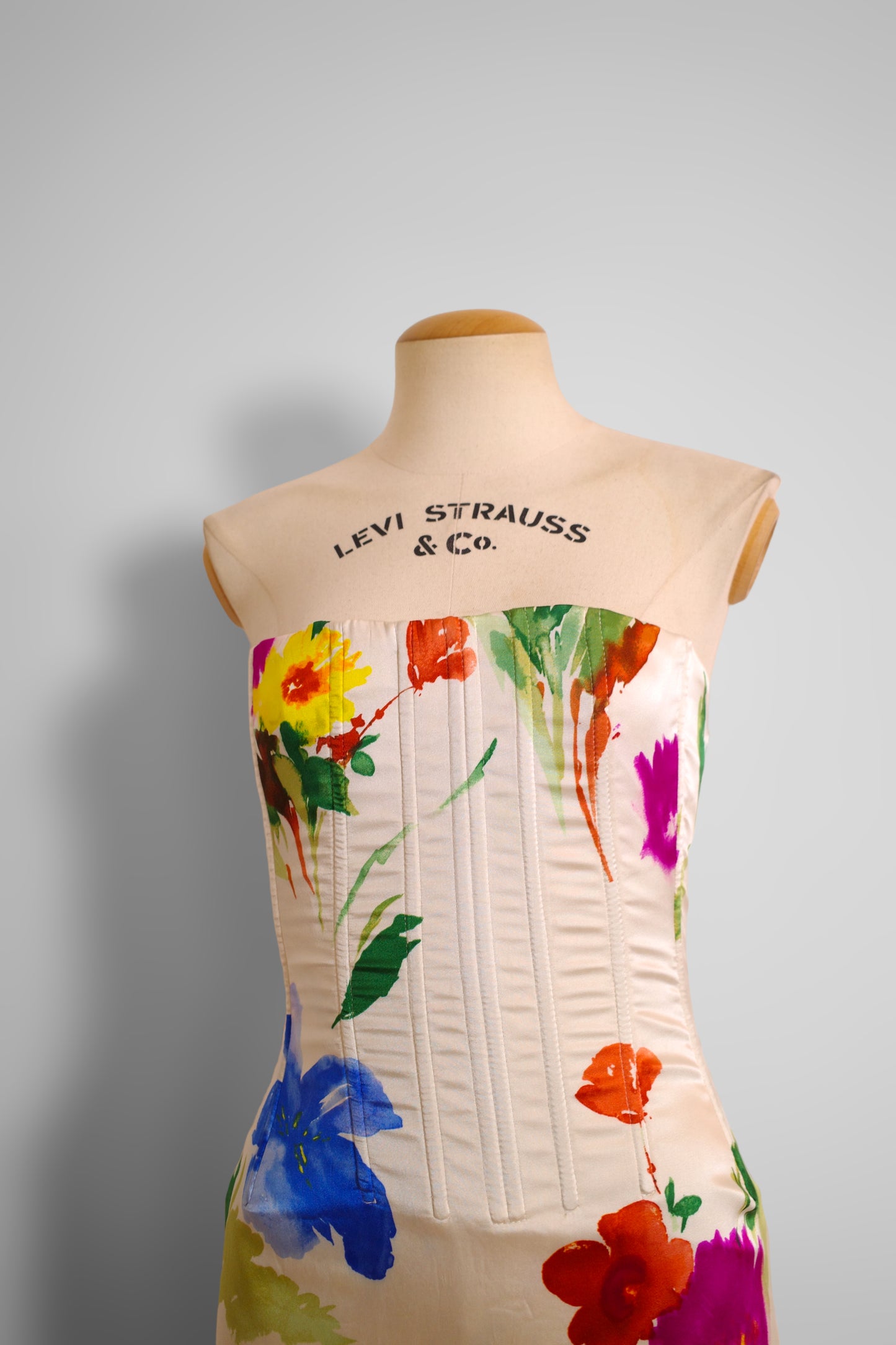 90s Dolce & Gabbana flower corset dress