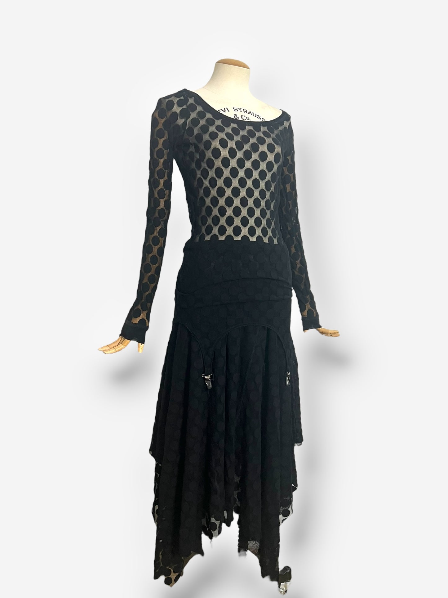 Jean Paul Gaultier, Fall/Winter 2003 Dotted Mesh Two-Piece Set
