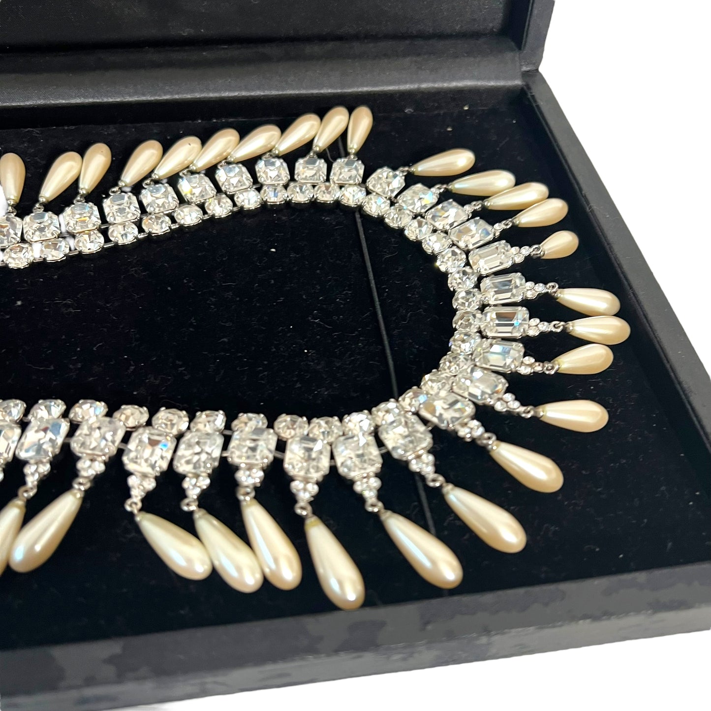 Vintage Dolce & Gabbana Pearl and Crystal Embellished Belt