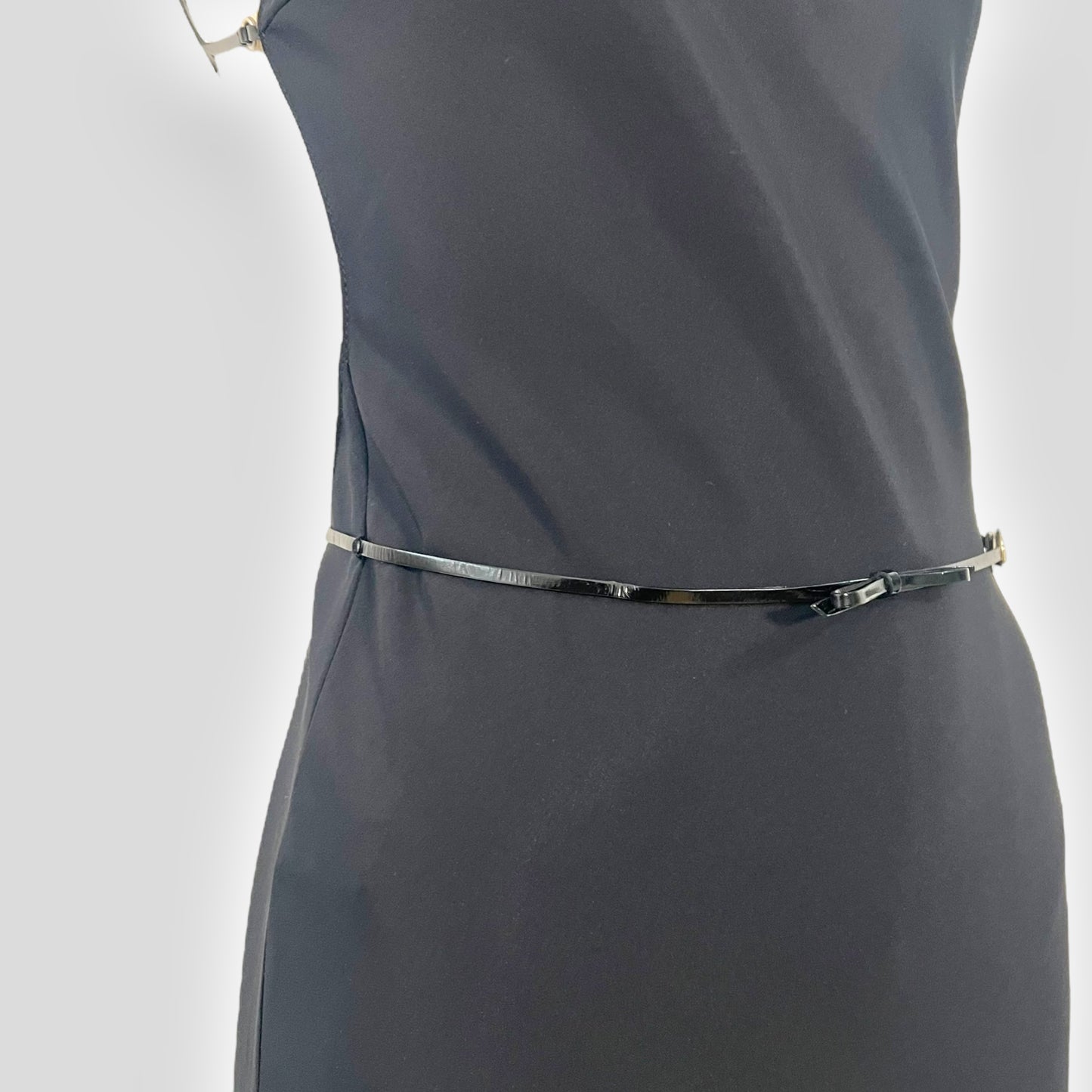 Prada c. 1999 open back thong dress