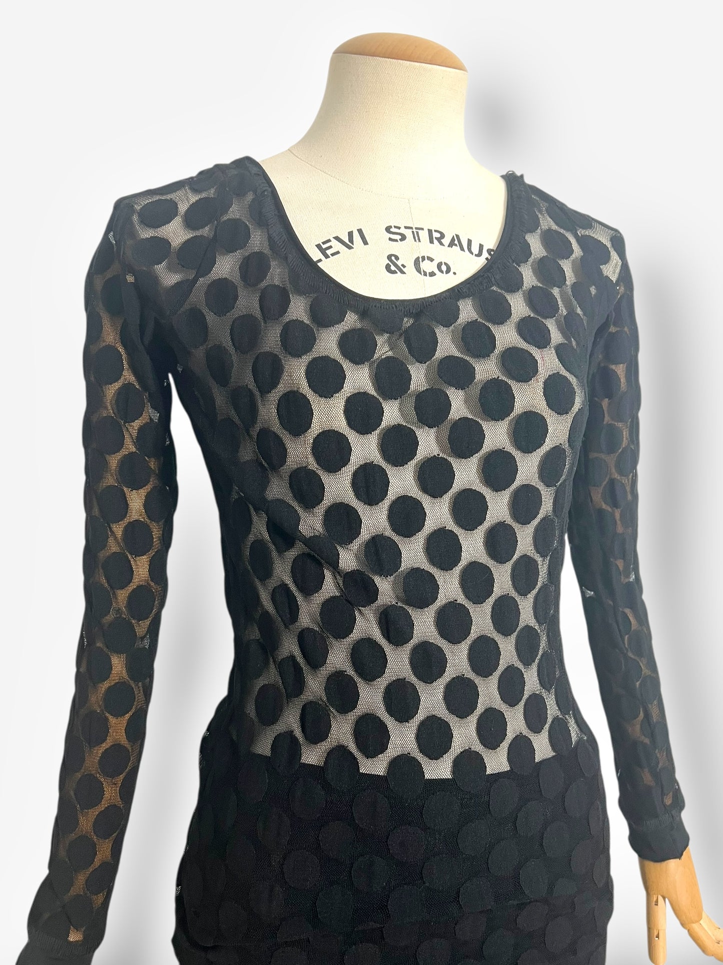 Jean Paul Gaultier, Fall/Winter 2003 Dotted Mesh Two-Piece Set