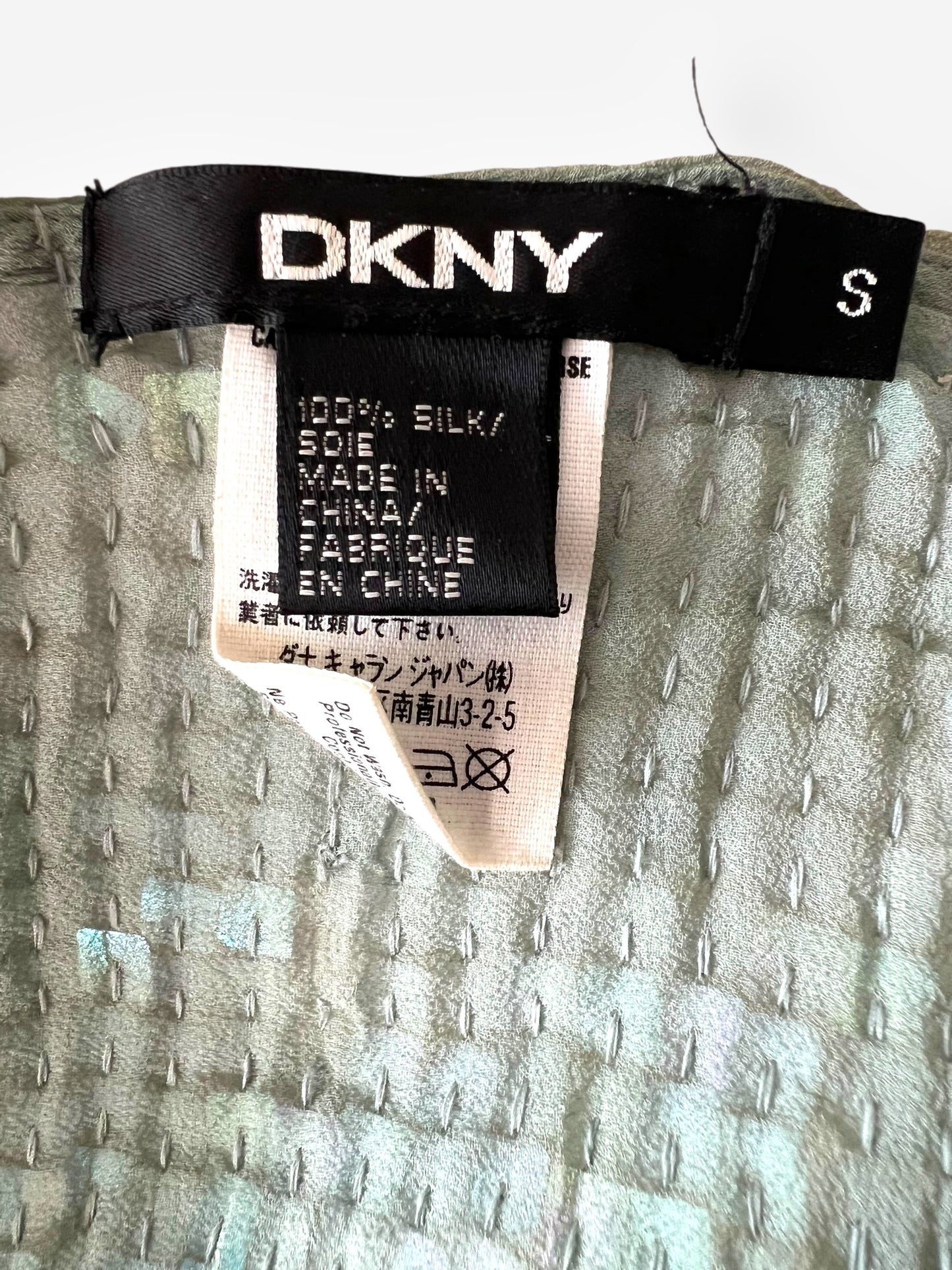 DKNY 2000s Sequin Silk Top