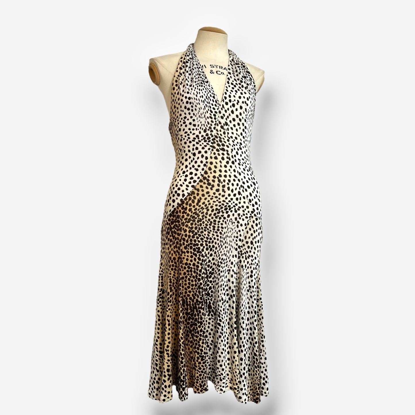 Roberto Cavalli Halter Neck Leopard Print Dress, 2007