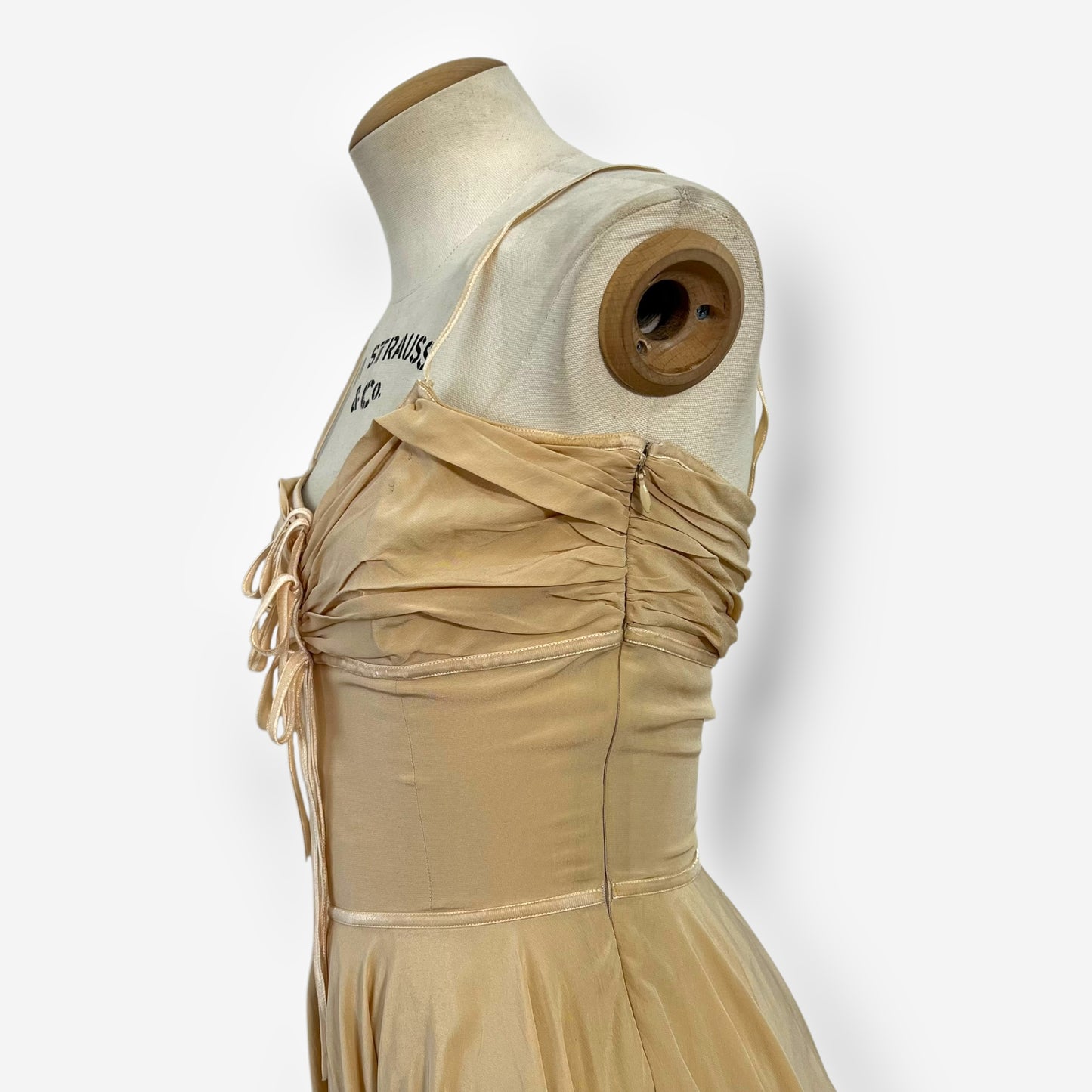 Christian Dior by John Galliano, Nude Silk Midi Dress, 2006