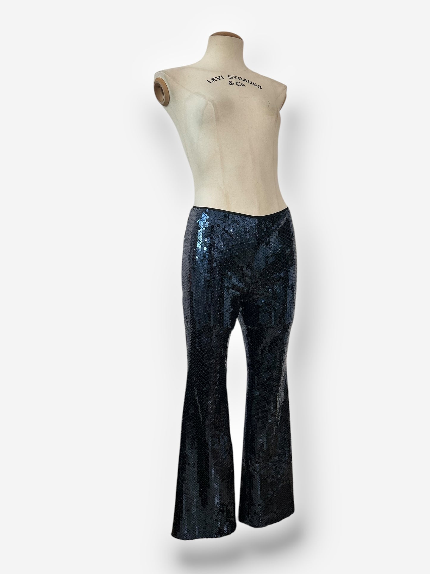 Dolce & Gabbana c1999 sequin pants (dark blue)