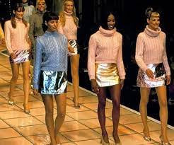 Versace, Fall/Winter 1994 Two-Piece leather knit Ensemble