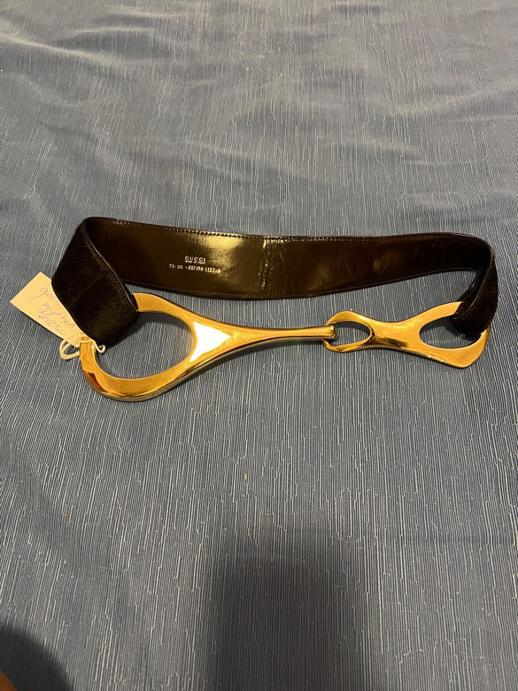 Gucci Tom Ford Belt, Ponyhair