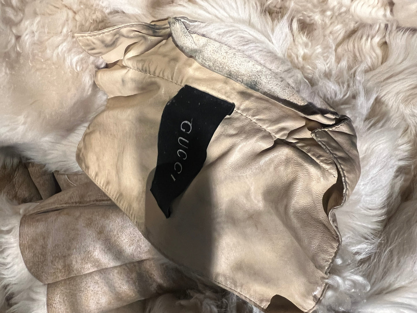 Vintage Gucci Shearling Long Coat