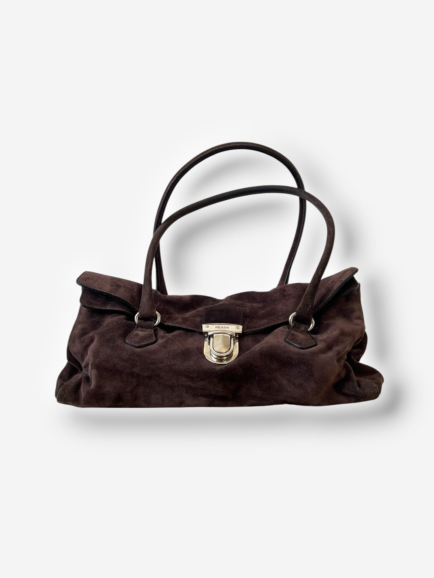 Prada Suede Camoscio Easy Shoulder Bag, 2000s