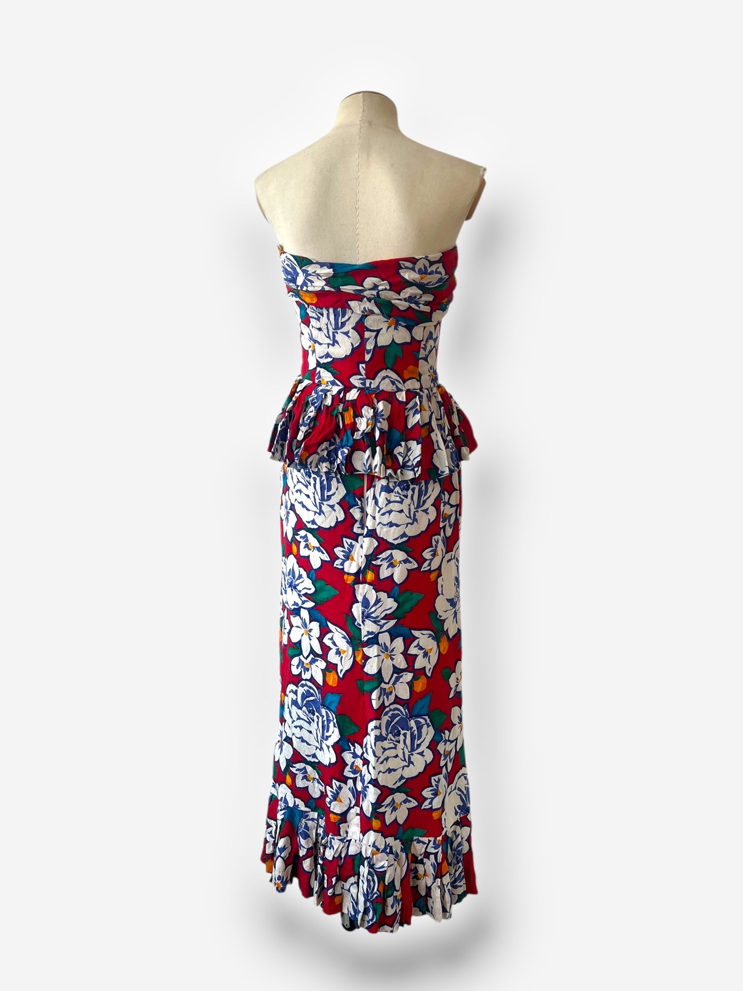 Vintage Christian Dior Silk Ensemble, circa 1980s — Hawaii Print