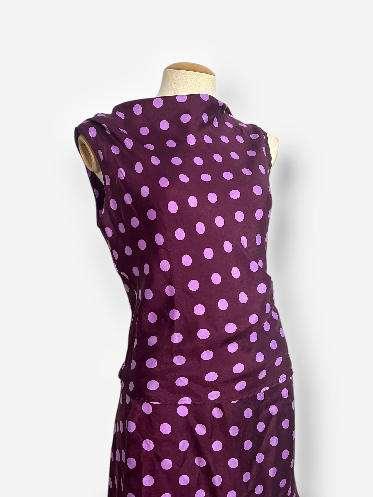 Joseph, 2000s polka dot silk ensemble