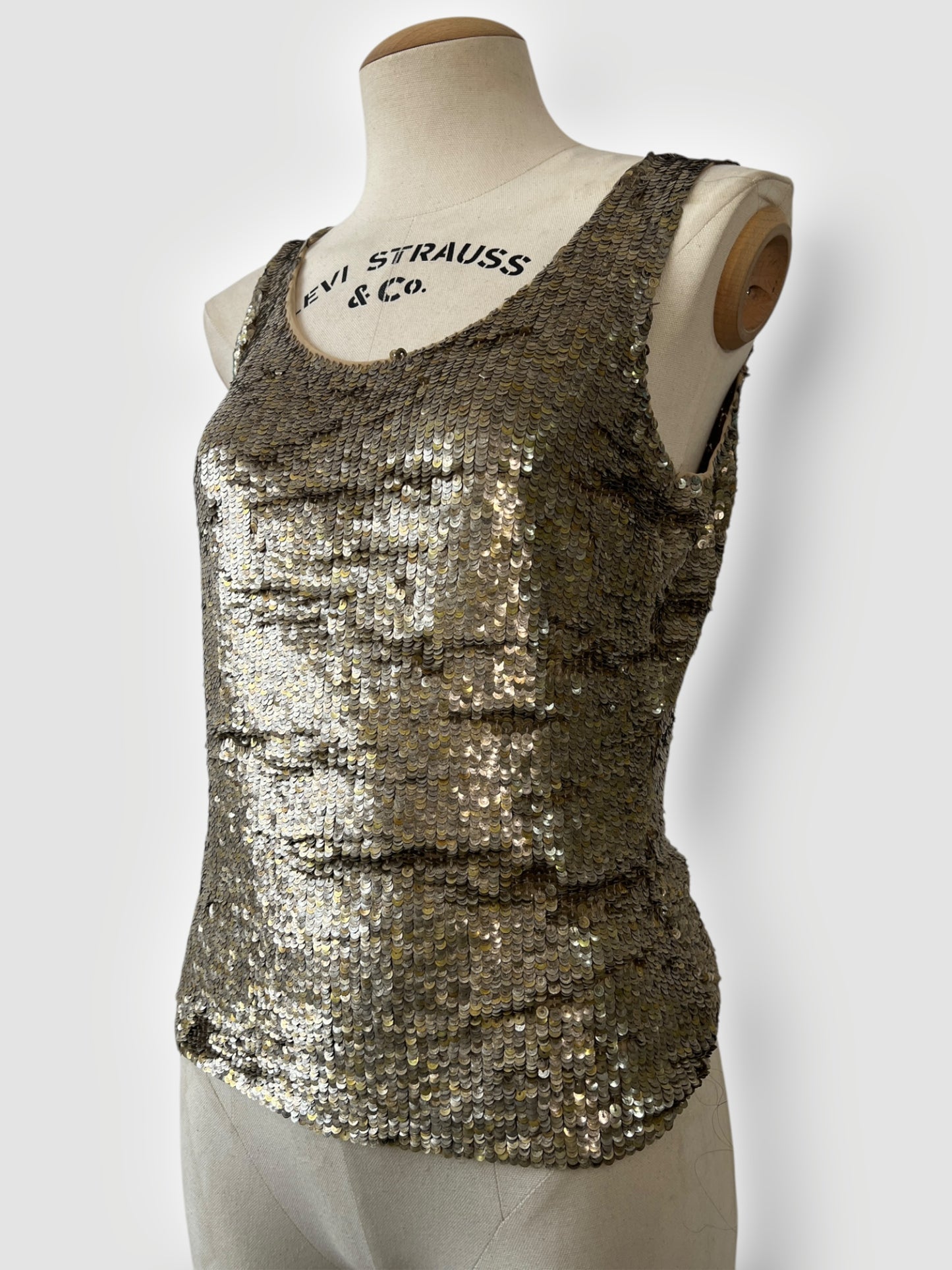Alexander McQueen Metallic Sequin Tank Top, Spring/Summer 2003