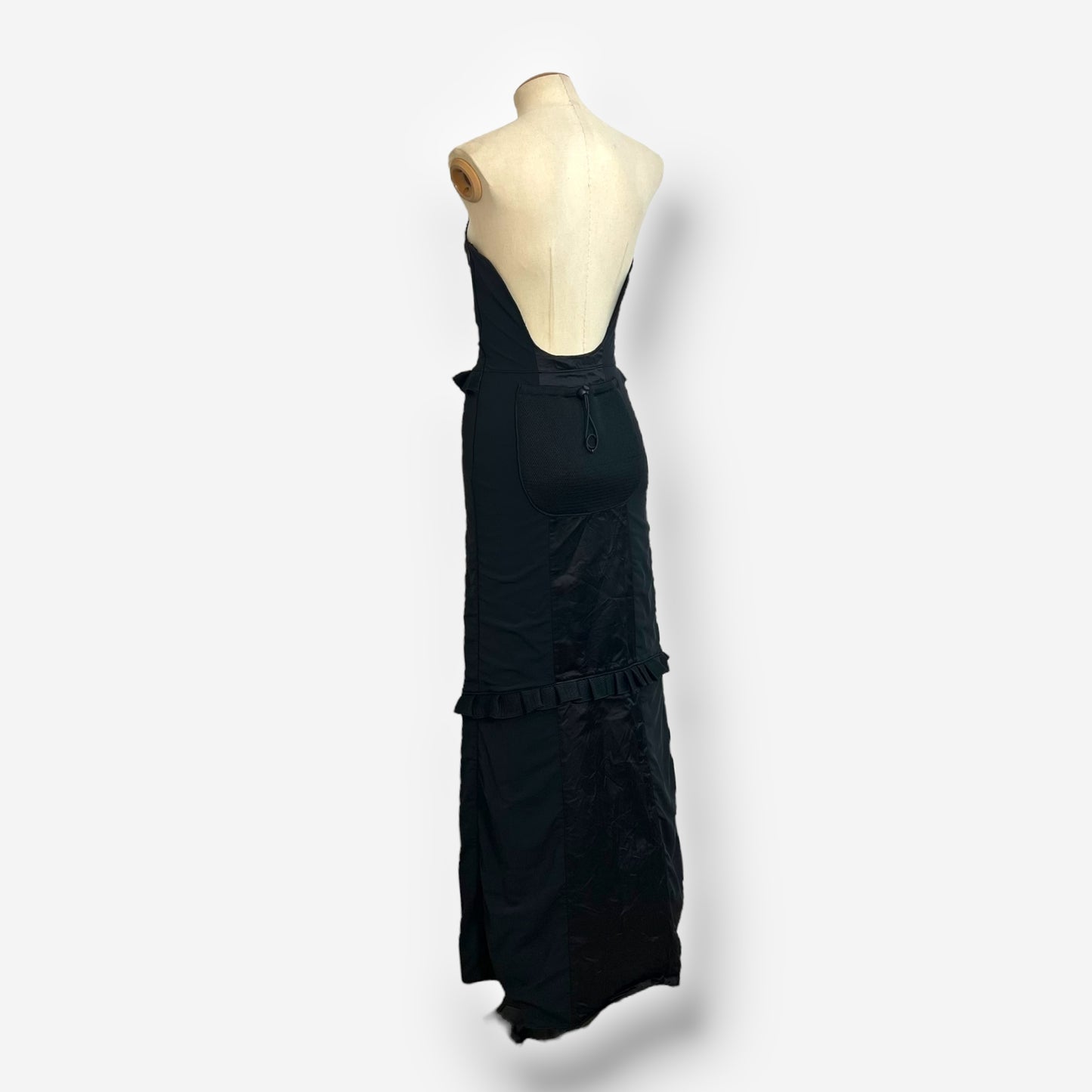 Miu Miu, Black Strapless Ruffle Maxi Dress, Fall/Winter 1999 – Look 42