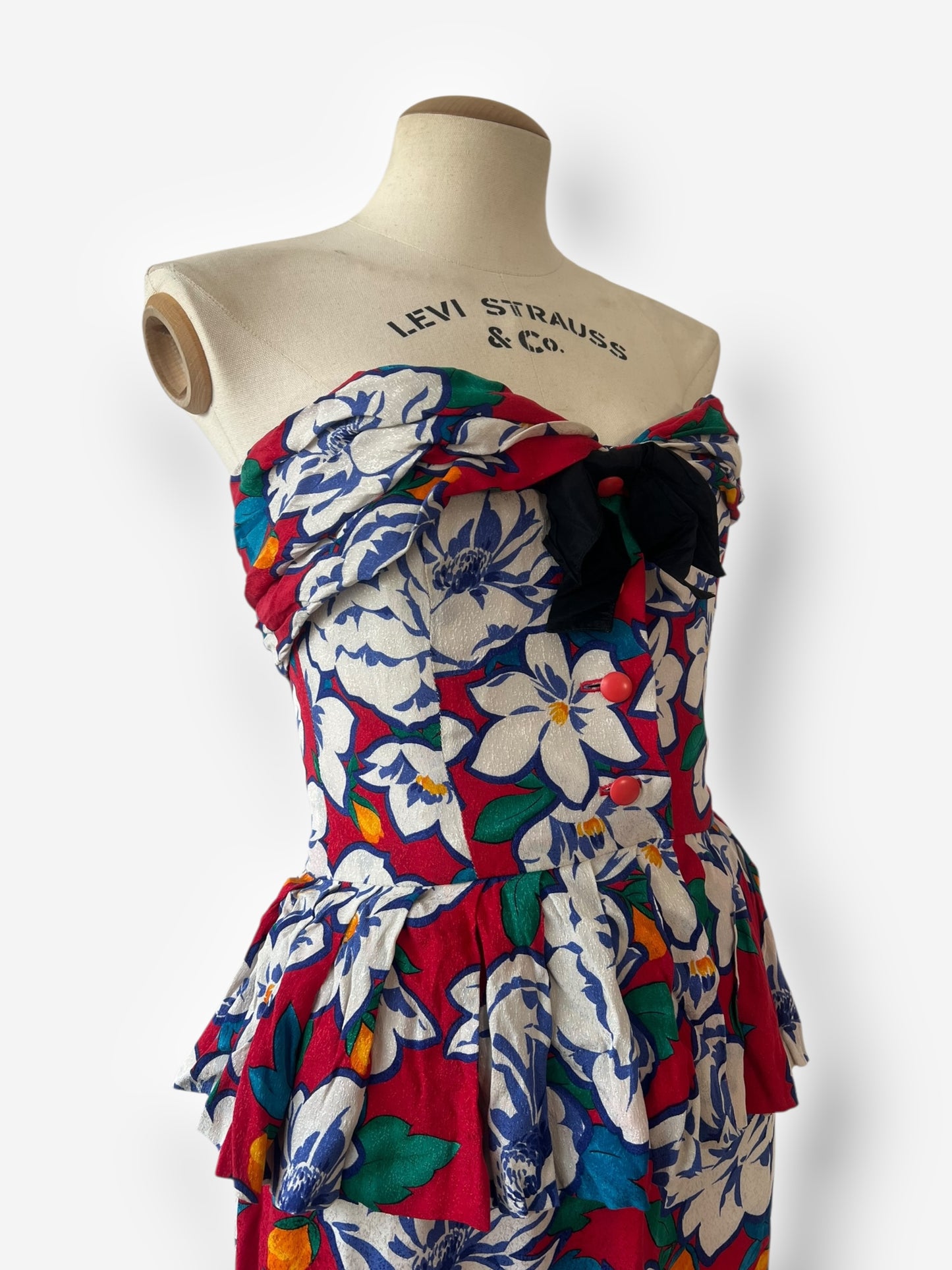 Vintage Christian Dior Silk Ensemble, circa 1980s — Hawaii Print