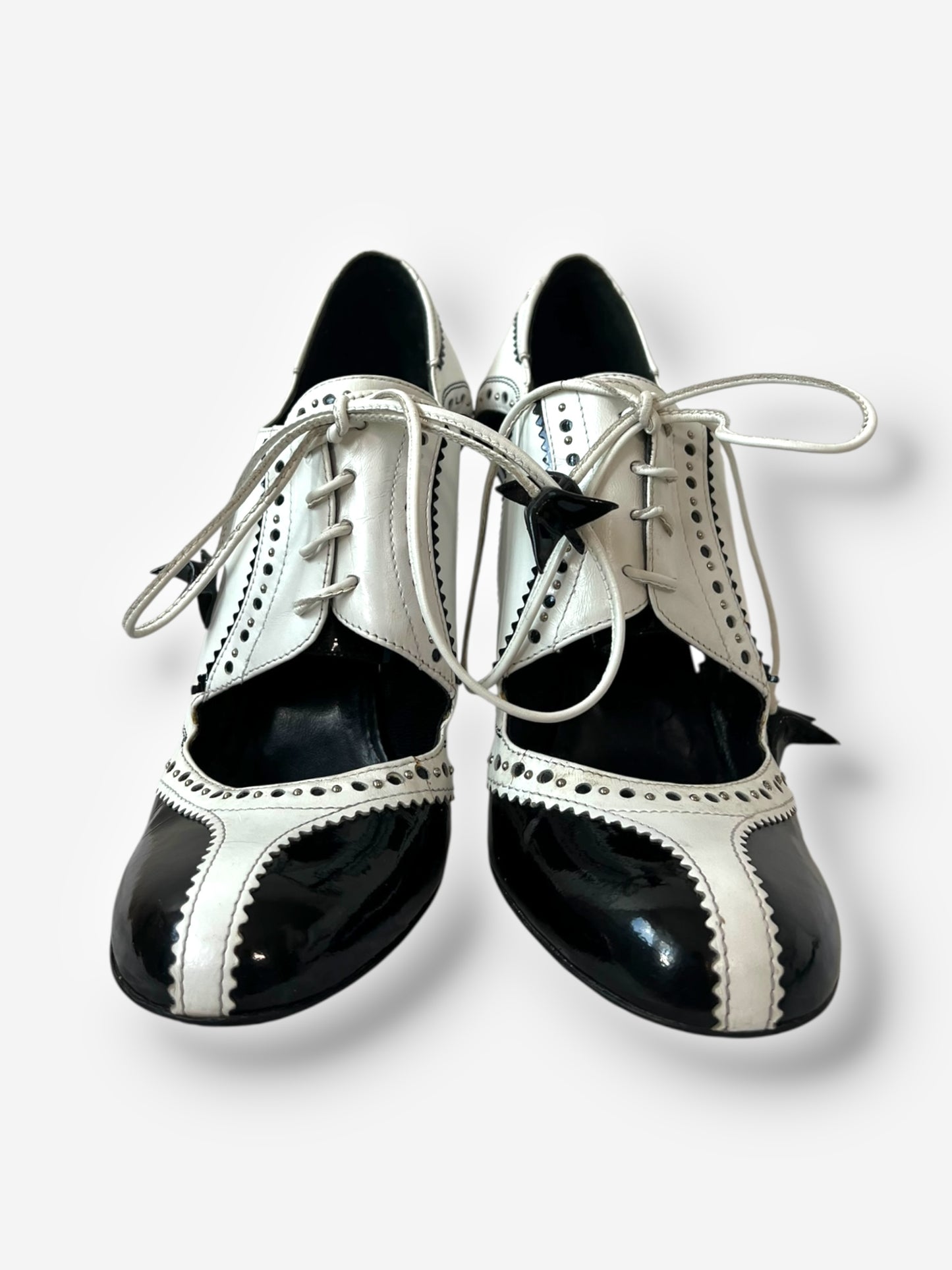 Christian Dior by John Galliano 2004 Spectator Patent Leather Pumps
