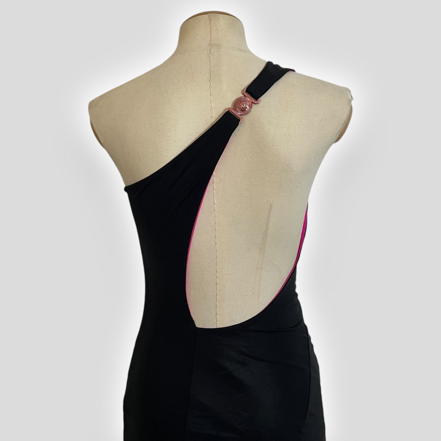 Gianni Versace S/S 1998 Runway Vintage Look Cutout Evening Gown