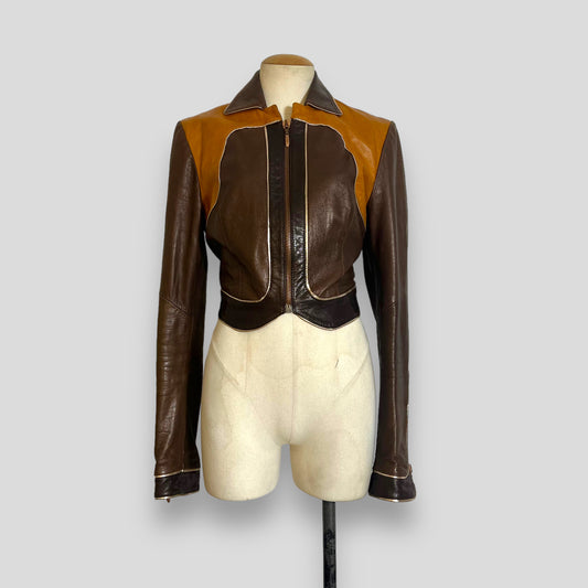 (Hold) Roberto Cavalli 2002 leather jacket