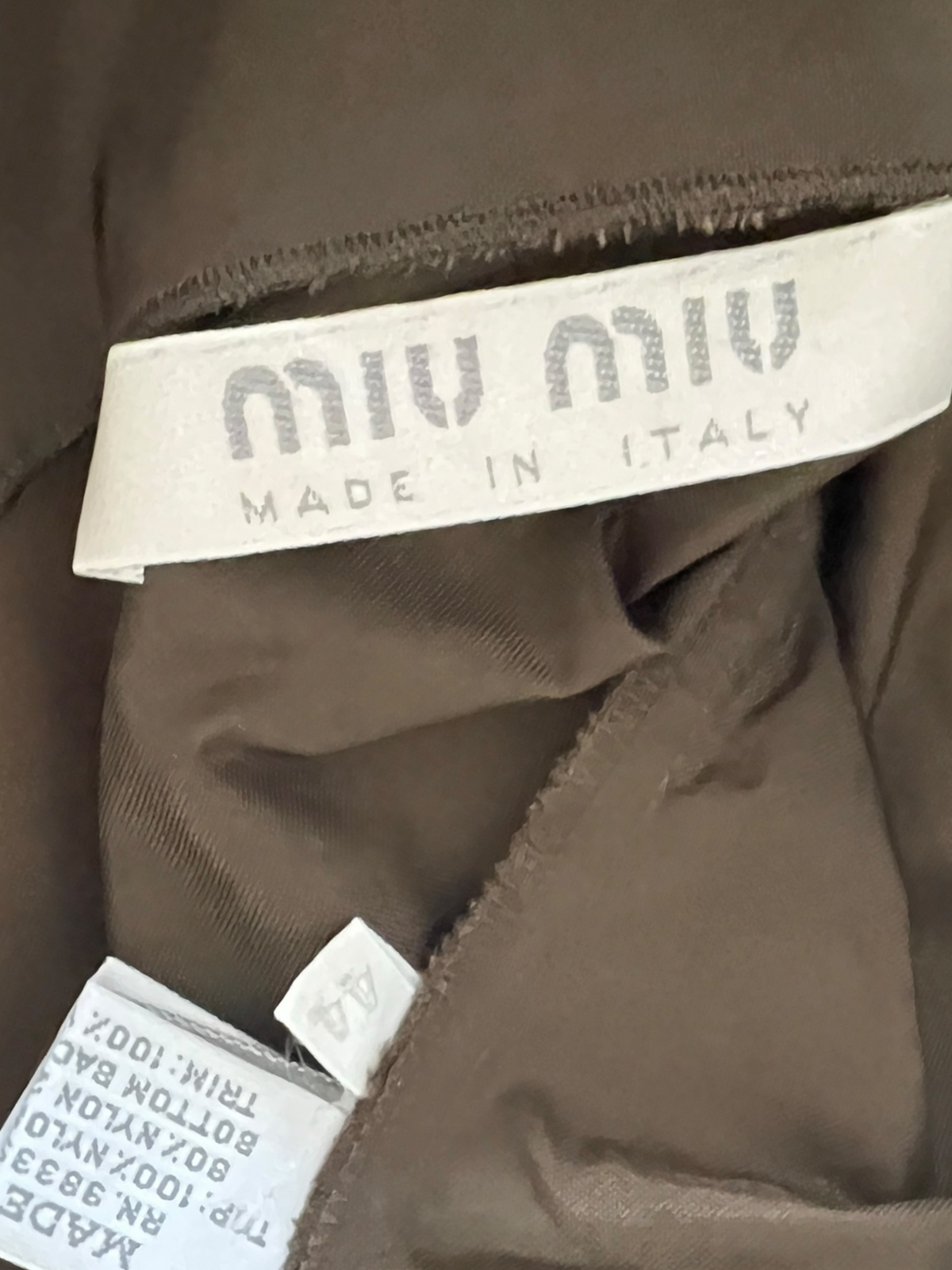 Miu Miu 1999 FW runway dress