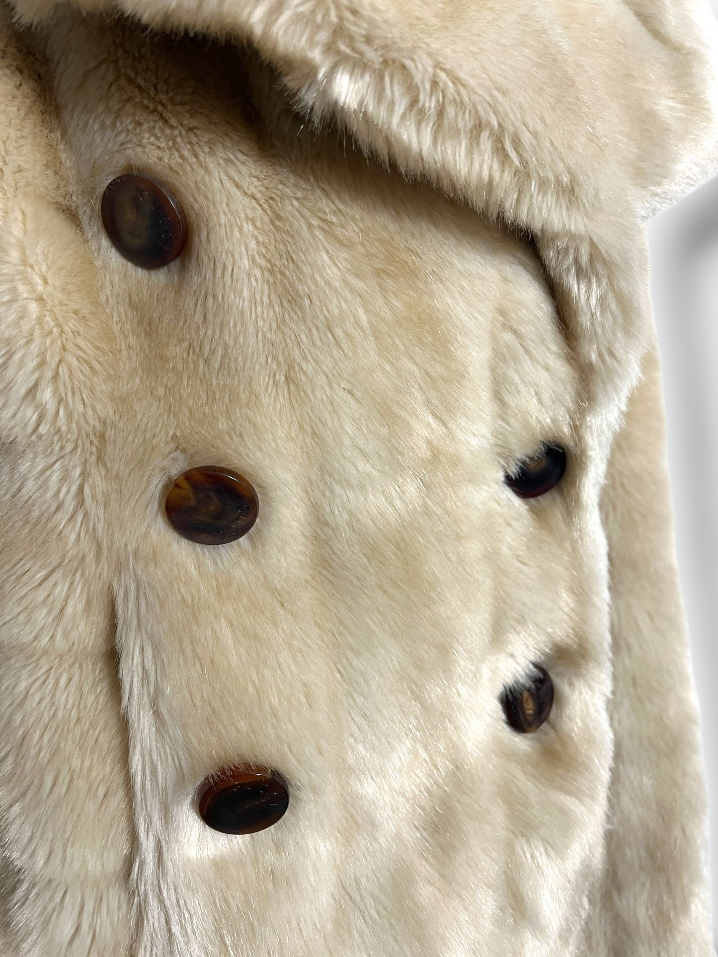 Gucci Faux Fur Double-Breasted Coat, runway Fall/Winter 1996