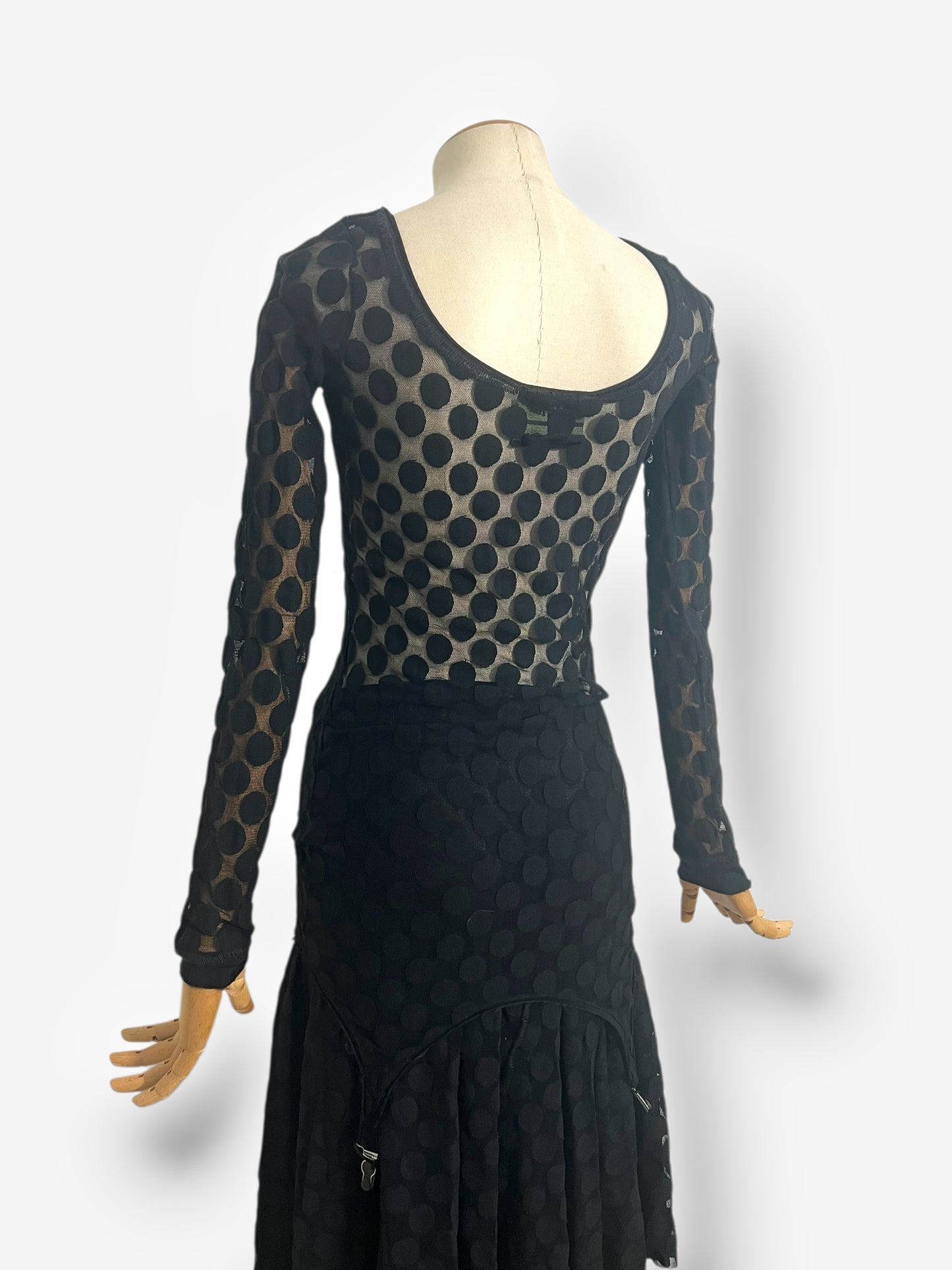 Jean Paul Gaultier, Fall/Winter 2003 Dotted Mesh Two-Piece Set