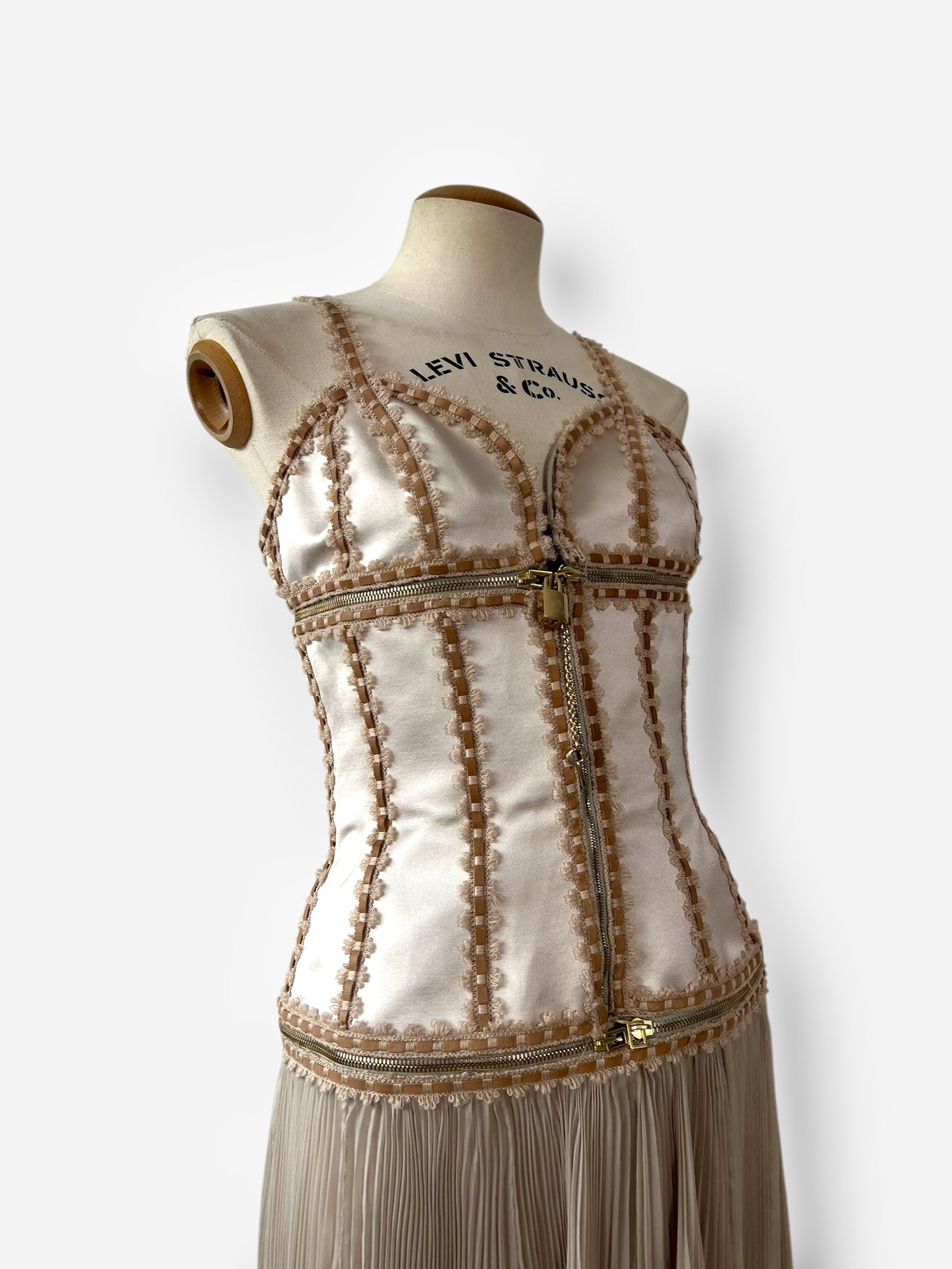 Alexander McQueen Convertible Corset Dress with Padlock Detail – Fall/Winter 2003