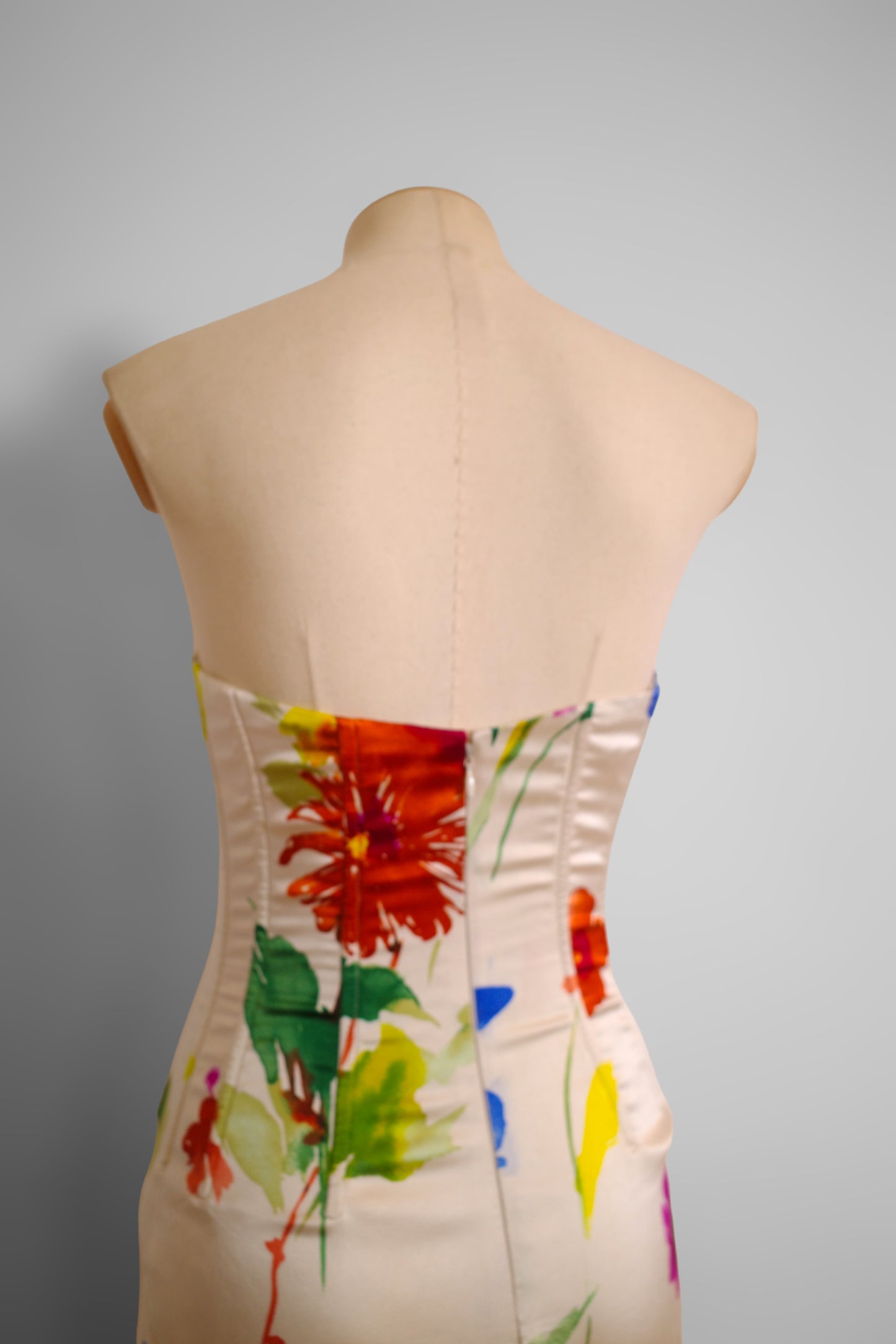 90s Dolce & Gabbana flower corset dress