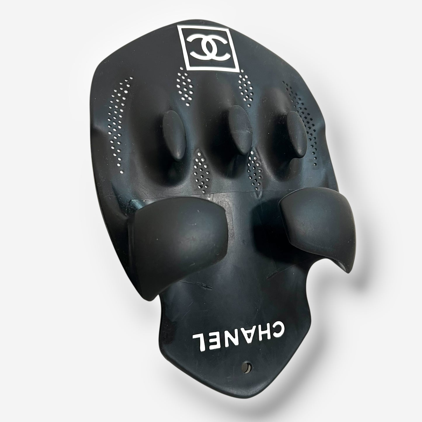 Chanel, rubber CC logo swim paddles, 1990s