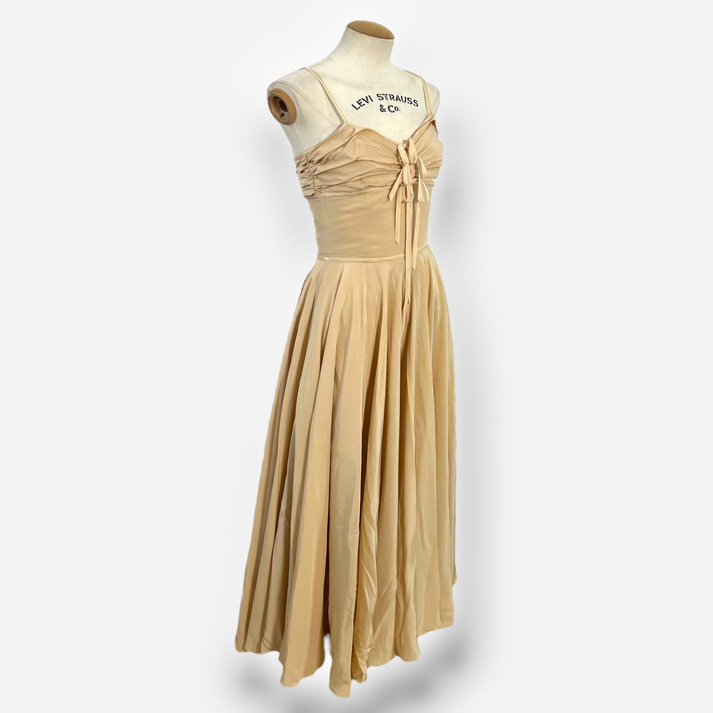 Christian Dior by John Galliano, Nude Silk Midi Dress, 2006