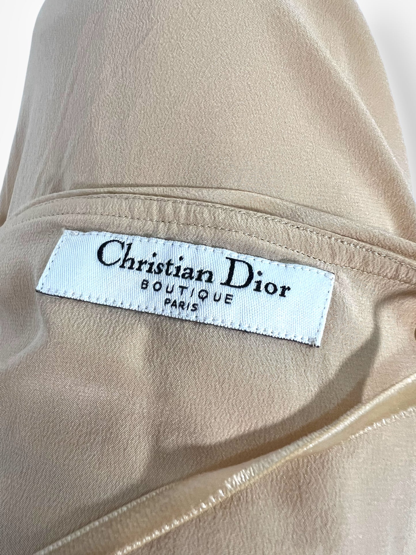 Christian Dior by John Galliano, Nude Silk Midi Dress, 2006