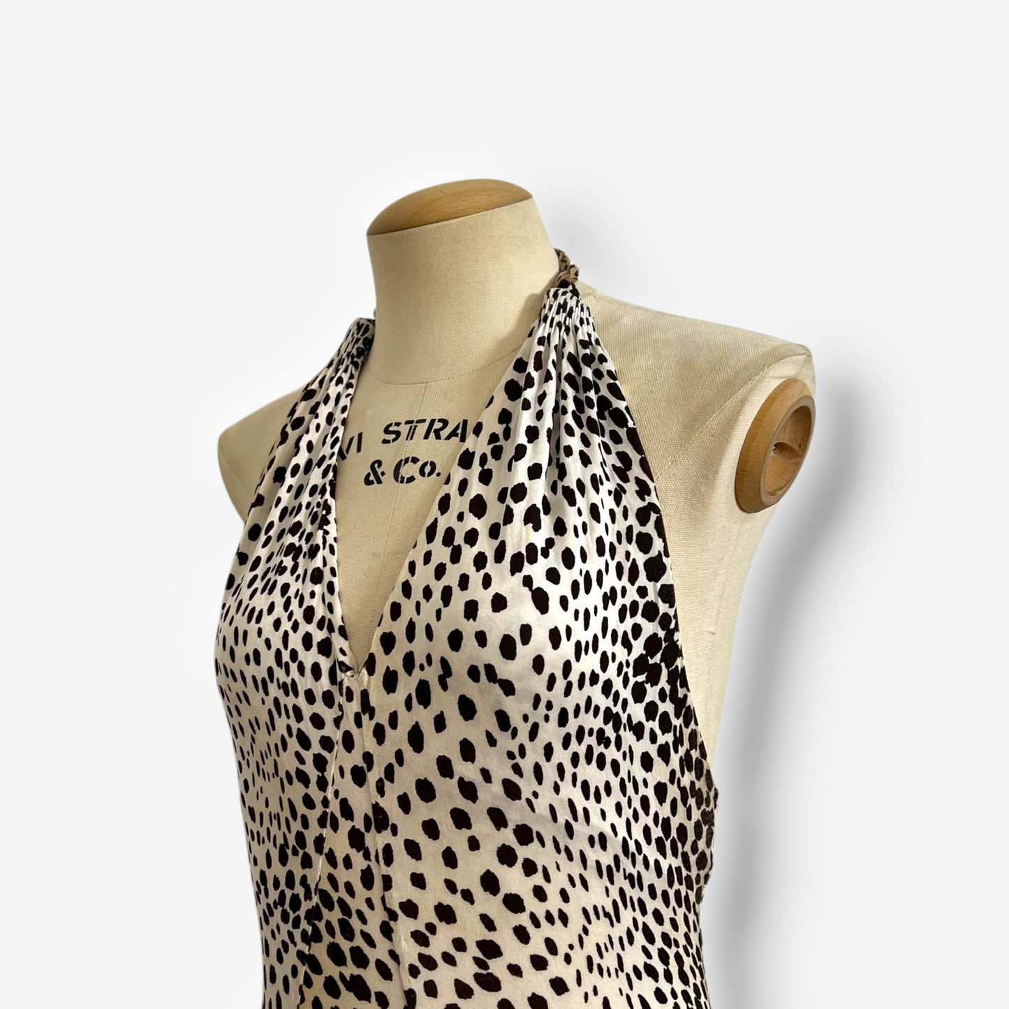 Roberto Cavalli Halter Neck Leopard Print Dress, 2007