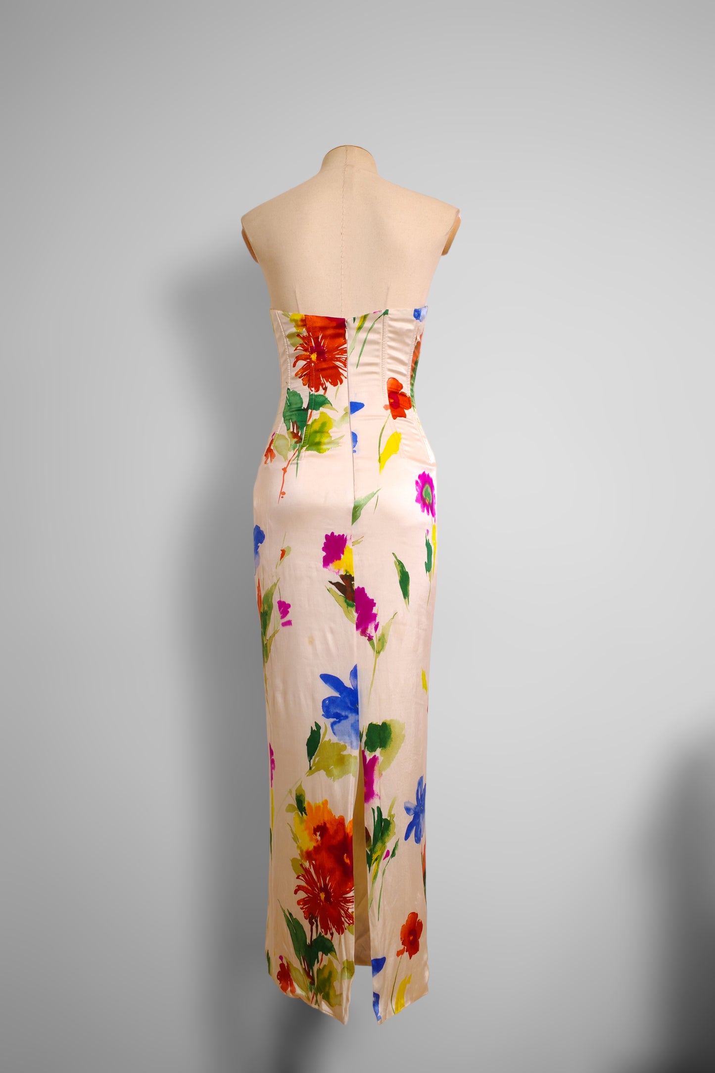 90s Dolce & Gabbana flower corset dress