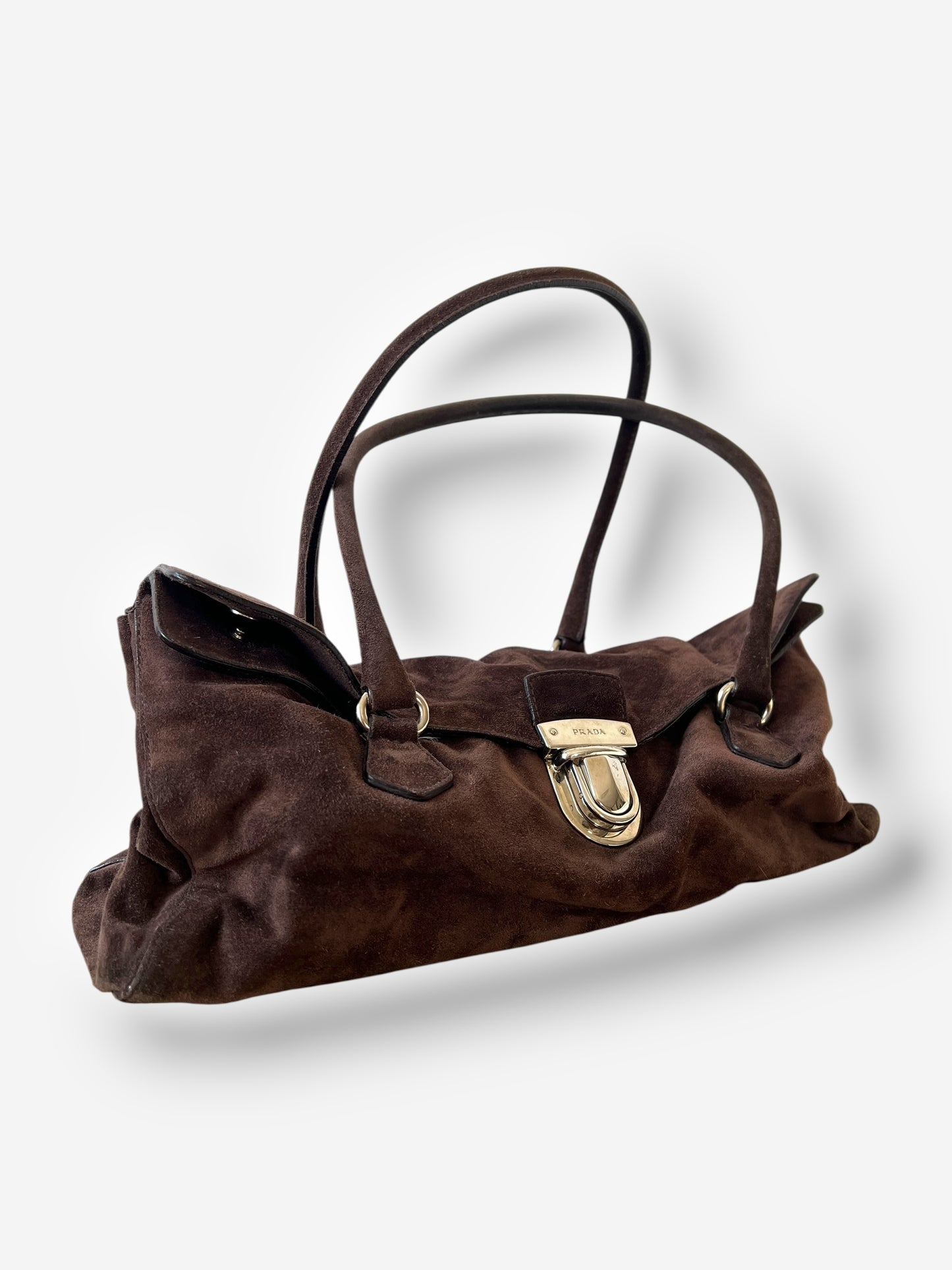 Prada Suede Camoscio Easy Shoulder Bag, 2000s