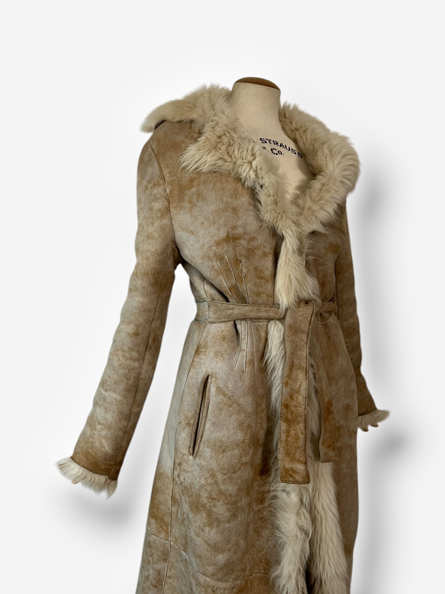 Vintage Gucci Shearling Long Coat