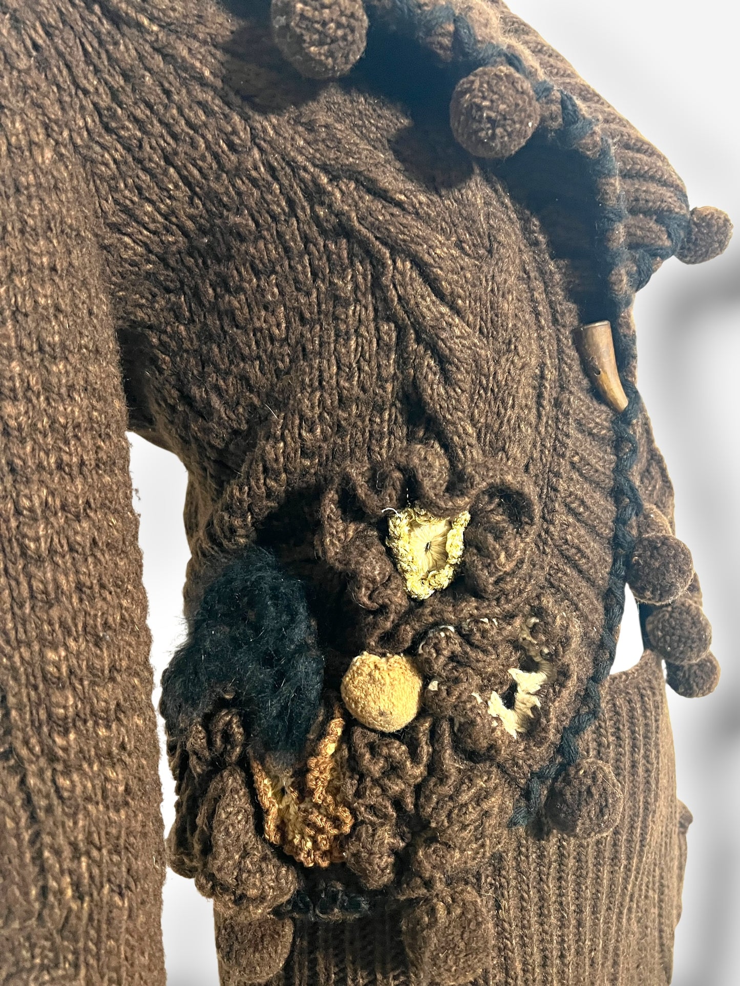 Alexander McQueen Wool and Alpaca Appliqué Knit Ensemble, Fall/Winter 2005
