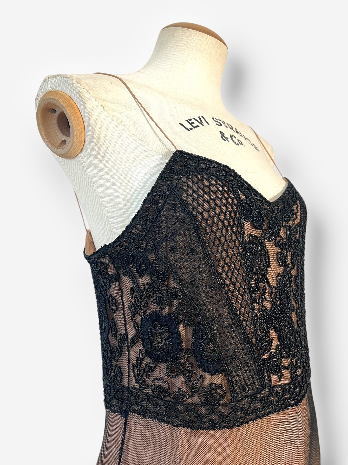 Dior by John Galliano 2005 beaded lace style gown