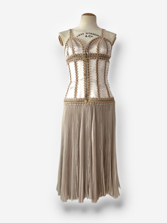 Alexander McQueen Convertible Corset Dress with Padlock Detail – Fall/Winter 2003