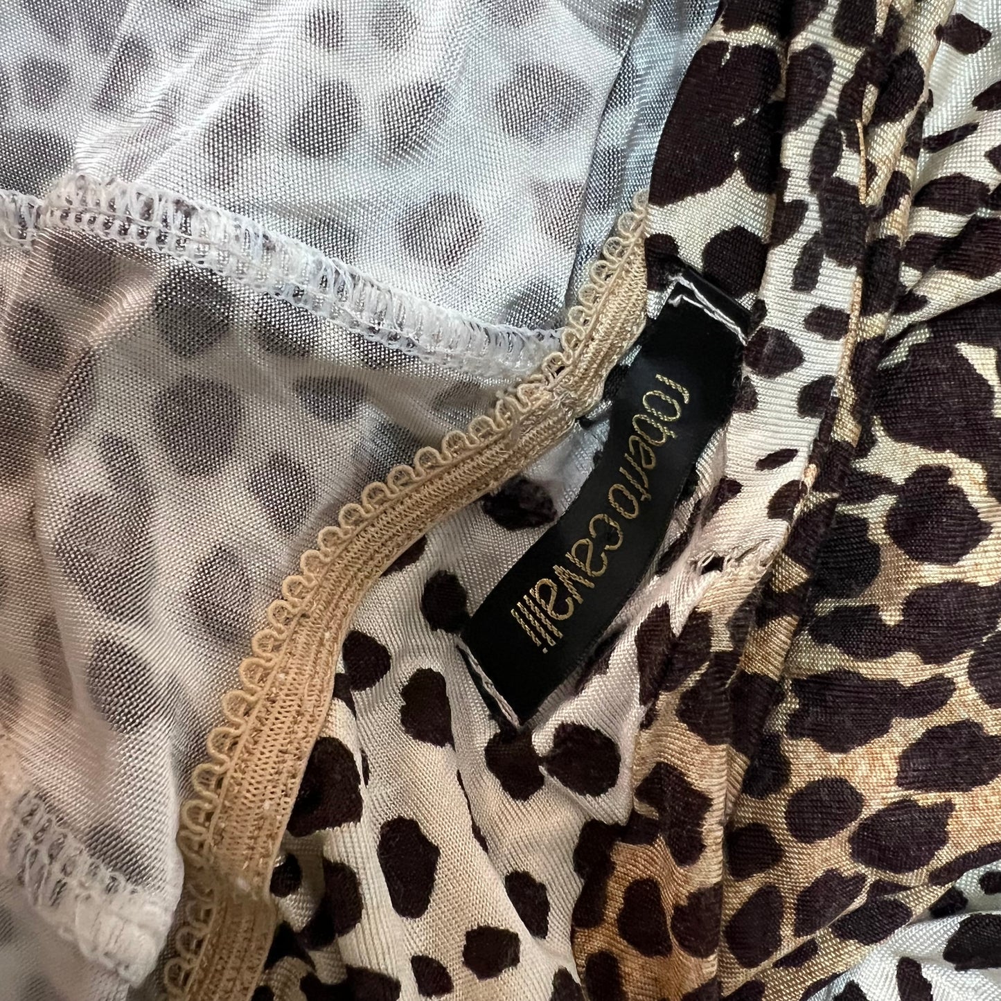 Roberto Cavalli Halter Neck Leopard Print Dress, 2007