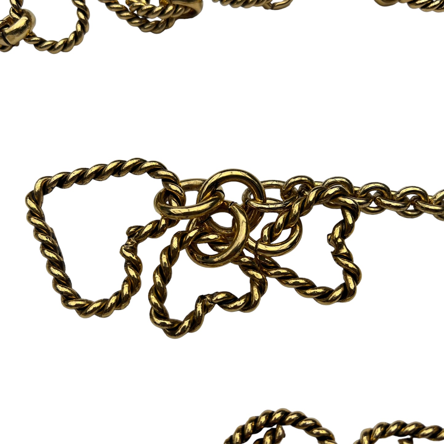 Vintage Moschino twisted heart chain